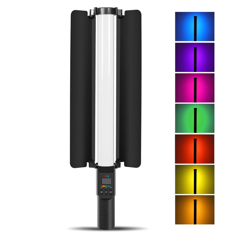 PULUZ 190 LED-Fotostick, tragbares RGB-Farbfülllicht mit Barn...