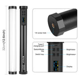 PULUZ 135 LED Portable Photo Stick Light RVB Pleine Couleur Lumière de Remplissage ...