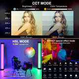 PULUZ 135 LED Portable Photo Stick Light RVB Pleine Couleur Lumière de Remplissage ...