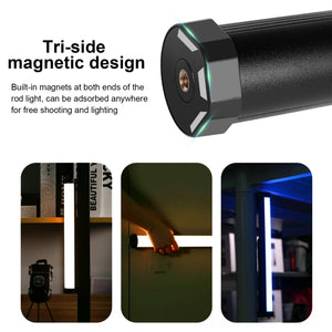 PULUZ 135 LED Portable Photo Stick Light RVB Pleine Couleur Lumière de Remplissage ...
