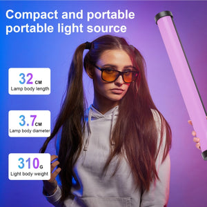 PULUZ 135 LED Portable Photo Stick Light RVB Pleine Couleur Lumière de Remplissage ...