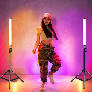PULUZ 135 LED Portable Photo Stick Light RVB Pleine Couleur Lumière de Remplissage ...