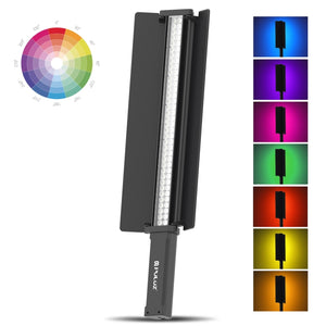 PULUZ 72 LED-Fotostick, tragbares RGB-Farbfülllicht mit Barnd...