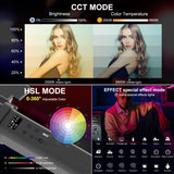 PULUZ 72 LED-Fotostick, tragbares RGB-Farbfülllicht mit Barnd...