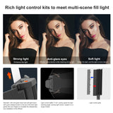 PULUZ 72 LED-Fotostick, tragbares RGB-Farbfülllicht mit Barnd...