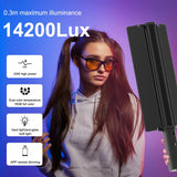 PULUZ 72 LED-Fotostick, tragbares RGB-Farbfülllicht mit Barnd...