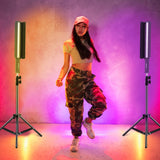 PULUZ 72 LED-Fotostick, tragbares RGB-Farbfülllicht mit Barnd...