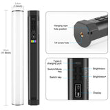 Tragbares magnetisches RGB-LED-Fülllicht von PULUZ – Mehrfarbige Effekte und einstellbare Helligkeit