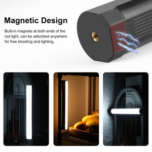 Tragbares magnetisches RGB-LED-Fülllicht von PULUZ – Mehrfarbige Effekte und einstellbare Helligkeit