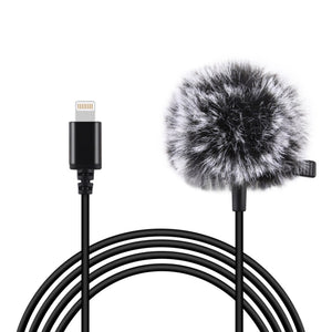 Microphone d'enregistrement à condensateur filaire Jack 1,5 m Lavalier 8...