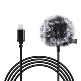 Microfono per registrazione a condensatore cablato Jack Lavalier da 1,5 m a 8...