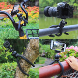 PULUZ Mini Octopus Supporto treppiede flessibile con testa a sfera per fotoca...