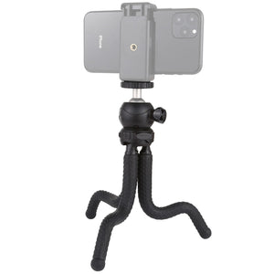 PULUZ Mini Octopus Supporto treppiede flessibile con testa a sfera per fotoca...