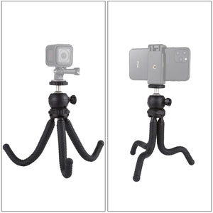 PULUZ Mini Octopus Supporto treppiede flessibile con testa a sfera per fotoca...