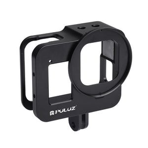 Custodia PULUZ Gabbia protettiva in lega di alluminio CNC con lente UV da 52 ...
