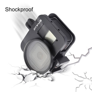 Custodia PULUZ Gabbia protettiva in lega di alluminio CNC con lente UV da 52 ...