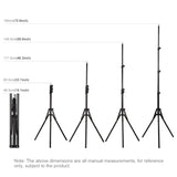 PULUZ Supporto per treppiede pieghevole inverso a 4 sezioni, altezza 1,8 m, p...