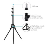 PULUZ Supporto per treppiede pieghevole inverso a 4 sezioni, altezza 1,8 m, p...