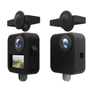 Étui PULUZ pour GoPro Max avec double capuchon d'objectif + étui de protection...