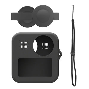 Étui PULUZ pour GoPro Max avec double capuchon d'objectif + étui de protection...