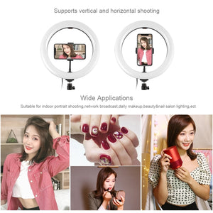PULUZ 10,2 pouces 26 cm USB 3 modes Dimmable Double température de couleur...