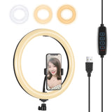 PULUZ 11,8 pouces 30 cm USB 3 modes Dimmable Double température de couleur...