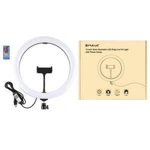 PULUZ 11,8 pouces 30 cm RGB LED Dimmable Double Température de Couleur LED Cu...