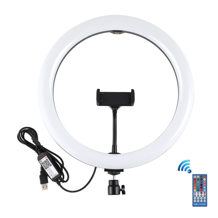 PULUZ 11,8 pollici 30 cm RGB LED dimmerabile doppia temperatura colore LED cu...