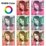 PULUZ 11,8 pouces 30 cm RGB LED Dimmable Double Température de Couleur LED Cu...