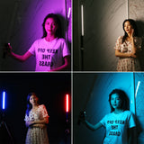 PULUZ RGB Bunter Foto-LED-Stick Tragbares LED-Fülllicht mit Temperatur...