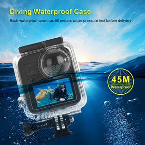 PULUZ Custodia subacquea impermeabile da 45 m per GoPro MAX, con fibbia di mo...