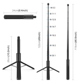 Unsichtbarer Selfie-Stick mit Stativ für Insta360 X4 / X3 – Ständer aus Aluminiumlegierung, kompakt und tragbar