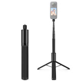 Unsichtbarer Selfie-Stick mit Stativ für Insta360 X4 / X3 – Ständer aus Aluminiumlegierung, kompakt und tragbar