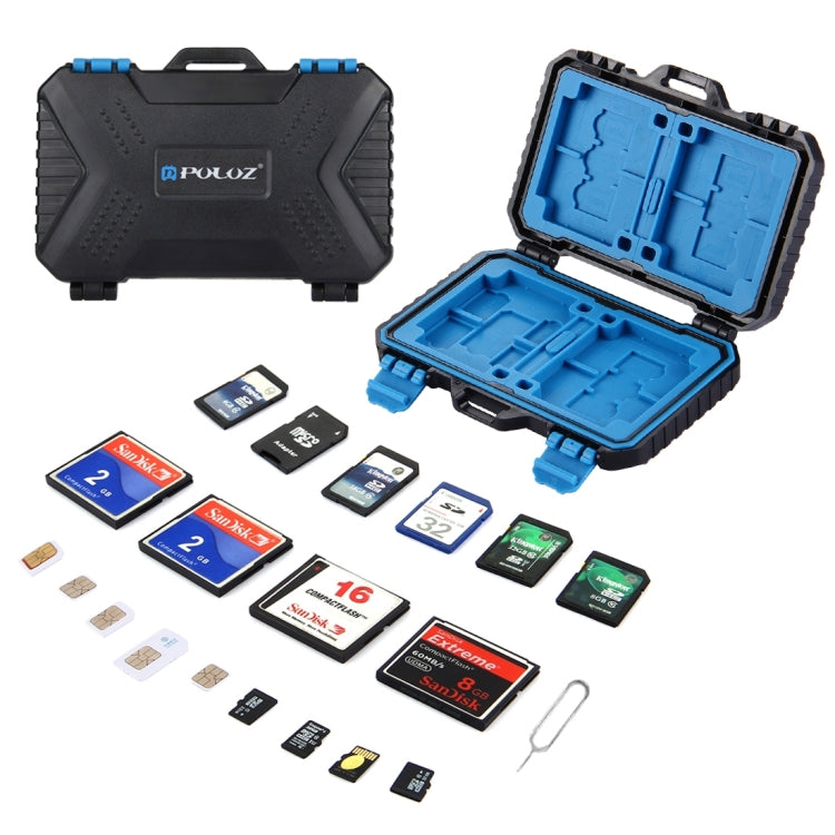 PULUZ 27-in-1-Speicherkartenhülle für 4CF + 8SD + 9TF + 1 PIN-Karte...