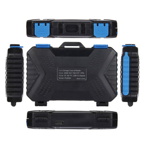 PULUZ Kartenleser + Speicherkartenetui 22 in 1 für 1 SIM-St...