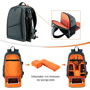 PULUZ Zaino per fotocamera con stabilizzatore PTZ portatile impermeabile anti...