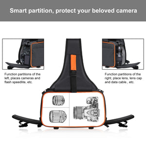 Borsa per fotocamera reflex stile triangolo PULUZ Borsa a tracolla impermeabi...
