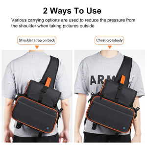 Borsa per fotocamera reflex stile triangolo PULUZ Borsa a tracolla impermeabi...