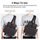 Borsa per fotocamera reflex stile triangolo PULUZ Borsa a tracolla impermeabi...