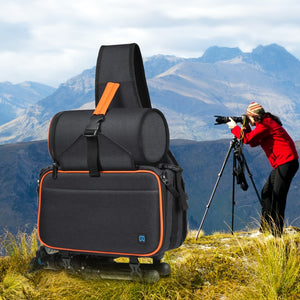 Borsa per fotocamera reflex stile triangolo PULUZ Borsa a tracolla impermeabi...