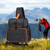 Borsa per fotocamera reflex stile triangolo PULUZ Borsa a tracolla impermeabi...