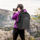 Zaino Professionale PULUZ per Fotocamera DSLR e Stabilizzatore PTZ – Impermeabile, Antiscivolo e Resistente per Viaggi e Sport