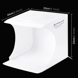 PULUZ Kit tenda da studio pieghevole portatile da 550LM per illuminazione fot...