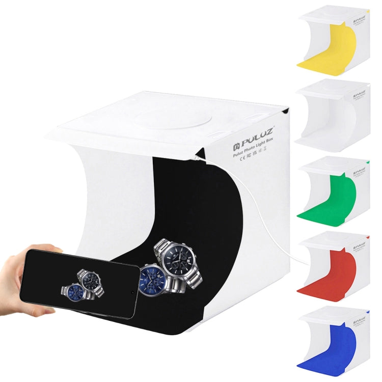 PULUZ Kit tenda da studio pieghevole portatile da 550LM per illuminazione fot...