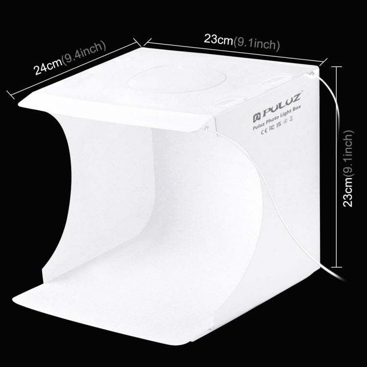 PULUZ 20 cm include 2 pannelli LED pieghevoli portatili 1100LM luce illuminaz...