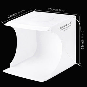 PULUZ 20 cm include 2 pannelli LED pieghevoli portatili 1100LM luce illuminaz...