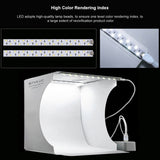 PULUZ 20 cm include 2 pannelli LED pieghevoli portatili 1100LM luce illuminaz...