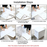 PULUZ 23cm LED Anneau Lumineux Pliable Panneau LED Éclairage Portable...
