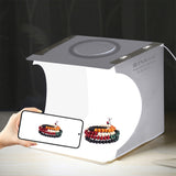 PULUZ 23cm LED Anneau Lumineux Pliable Panneau LED Éclairage Portable...