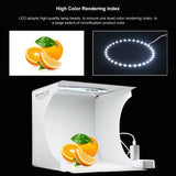 PULUZ 23cm LED Anneau Lumineux Pliable Panneau LED Éclairage Portable...